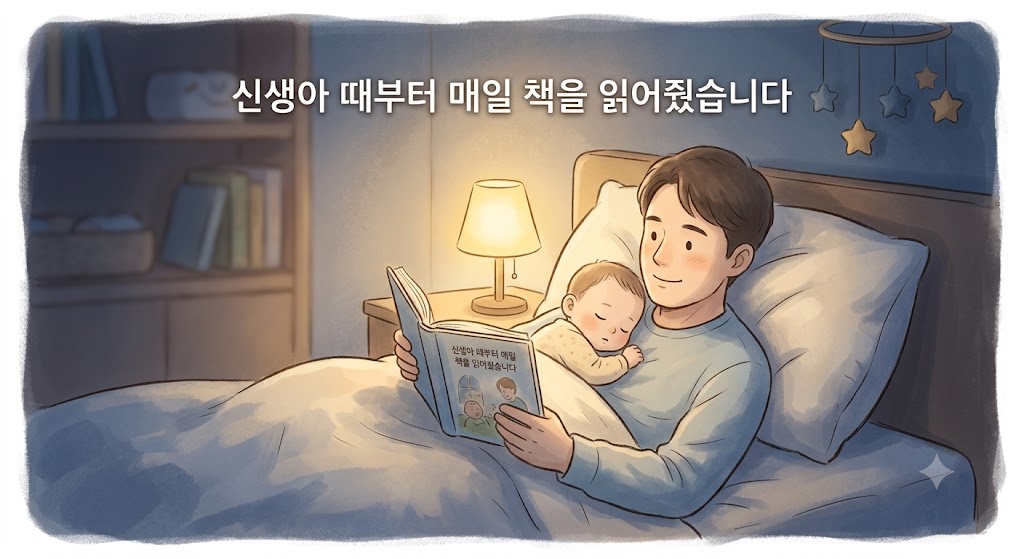 신생아 책 읽어주기