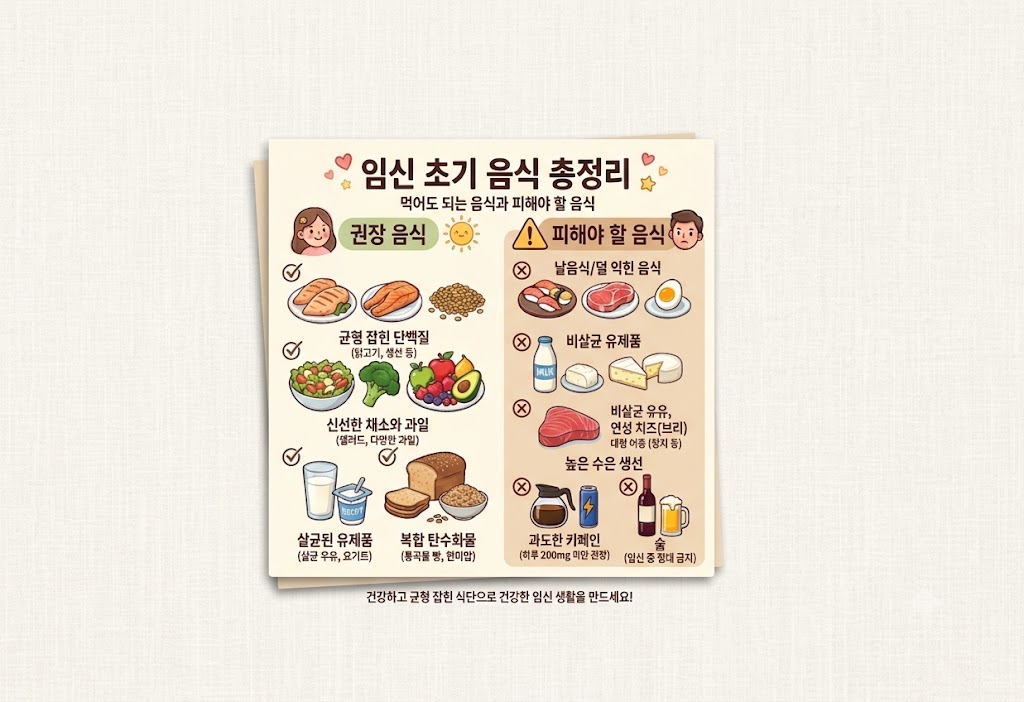 임신 초기 음식 총정리