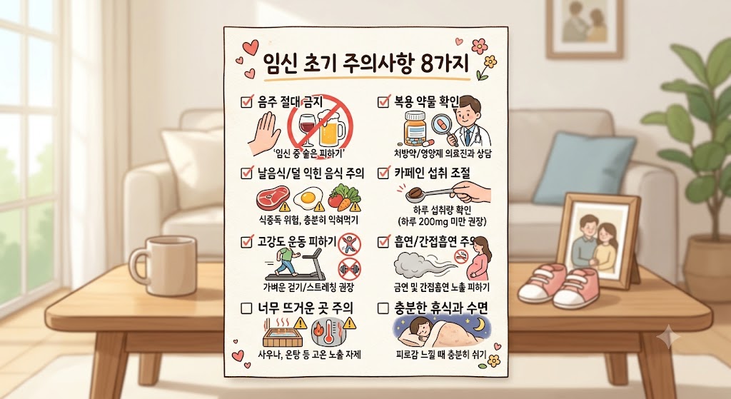 임신 초기 주의사항