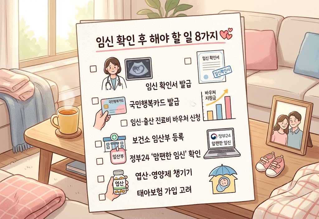 임신 확인 후 해야 할 일
