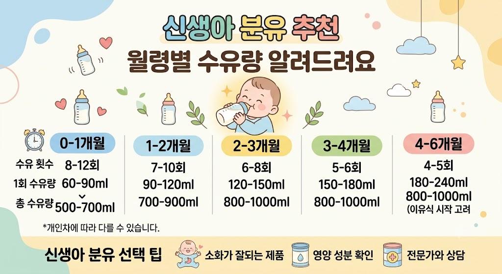 신생아 분유 추천