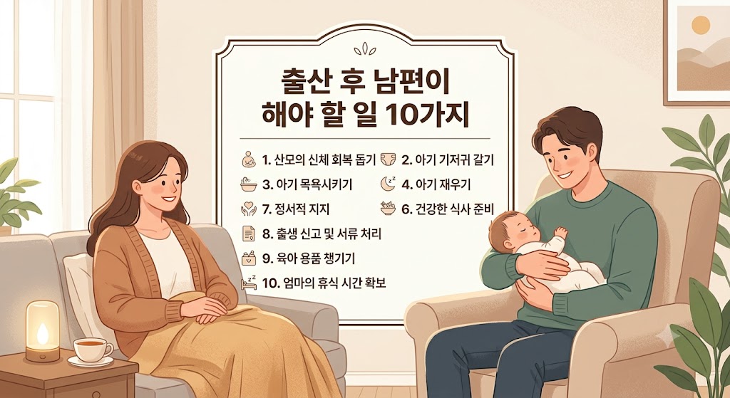 출산 후 남편이 해야 할 일