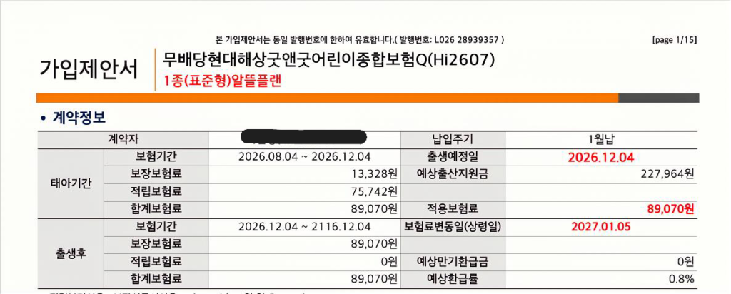 태아보험 제안서
